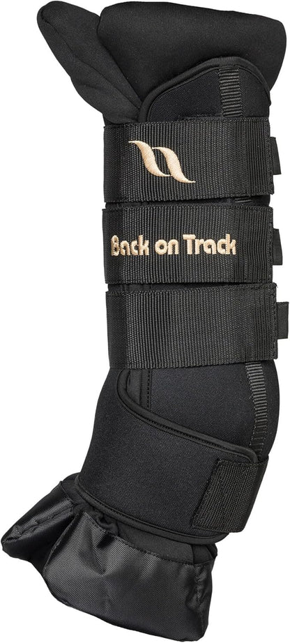 Back on Track Royal Quick Wraps Deluxe for Horses 2033 with Welltex Technology, Sold in Pairs, Black, Large (16")