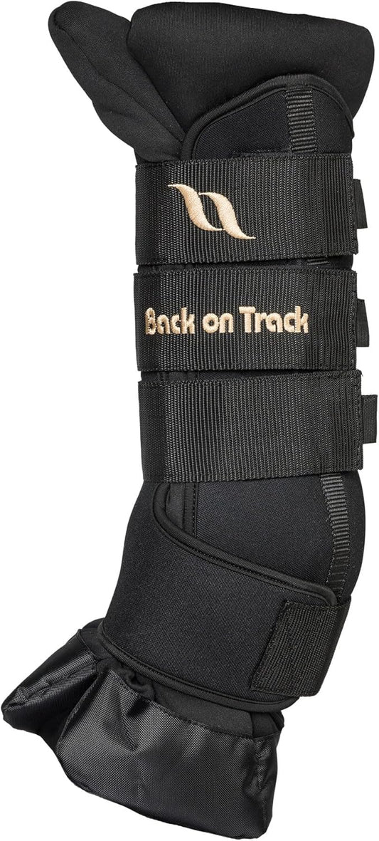 Back on Track Royal Quick Wraps Deluxe for Horses 2033 with Welltex Technology, Sold in Pairs, Black, Medium (14")