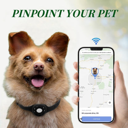 Airtag Protector Silicone Luminous Collar Adjustable Loss Prevention Eye-catching Pet Collar for Cats and Small Dogs(Mint Green)