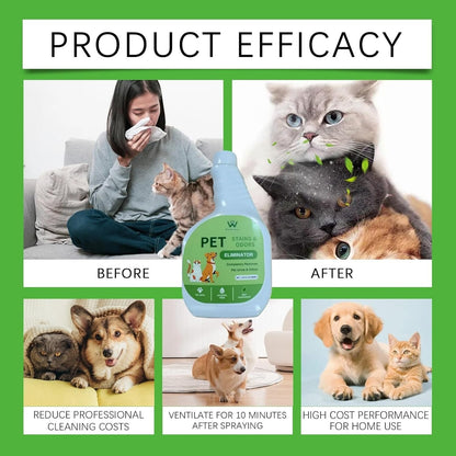 500ml (16.9 Fl Oz) Pet Stain And Odor Remover, Completely Eliminates Pet Urine And Odors(3pcs)