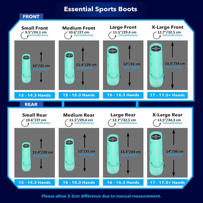 Harrison Howard Horse Sport Medicine Front Shock-Absorbing Boots All-Round Lower Limb Protection & Support Sport Boots Athletic Boots Perfect for Endurance Training and Performance Mint L