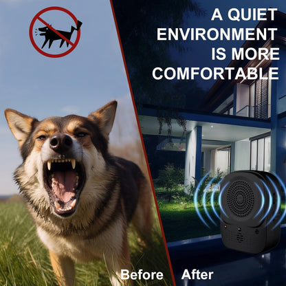 Anti Barking Device, 4 Modes Ultrasonic Dog Bark Control Box, Rechargeable Bark Deterrent for Dogs, Waterproof Indoor & Outdoor Use for Effective Dog Training & Behavior Correction