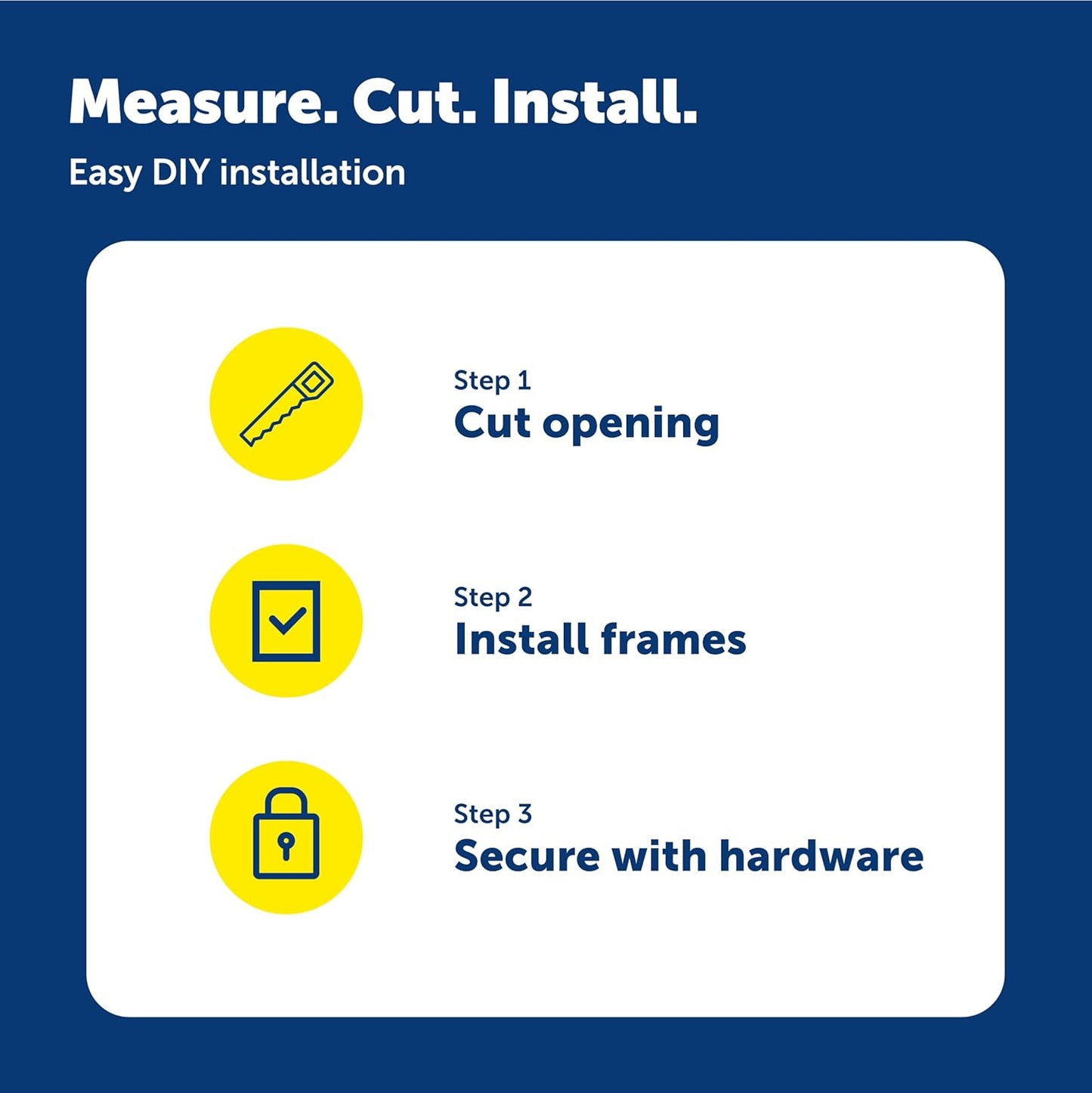 PetSafe Interior 2-Way Locking Cat Door - Allows Convenient Movement Between Rooms & Minimizes Scratching - Tinted Durable Plastic Privacy Door for Feeder & Litter Box