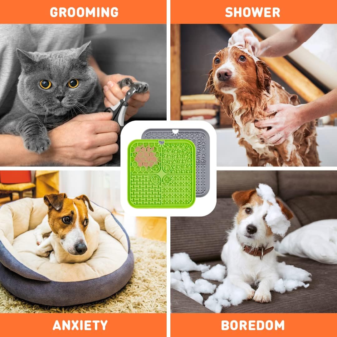 INSPECTOR TAIL Cooling Mat + String Bag + 2 Lick Mats + Collapsible Bowl + Spatula | Medium Dogs Supplies Starter Kit