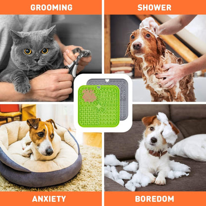 INSPECTOR TAIL Cooling Mat + String Bag + 2 Lick Mats + Collapsible Bowl + Spatula | Medium Dogs Supplies Starter Kit