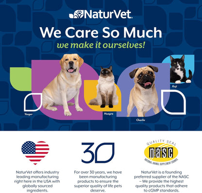 NaturVet Advanced Probiotics & Enzymes, PB6 Dog Soft Chews to Help Sensitive Stomachs and Digestive Issues, Hickory Smoked Bacon Flavored Pet Supplement for Dogs Over 6 Weeks, 120 Count Jar