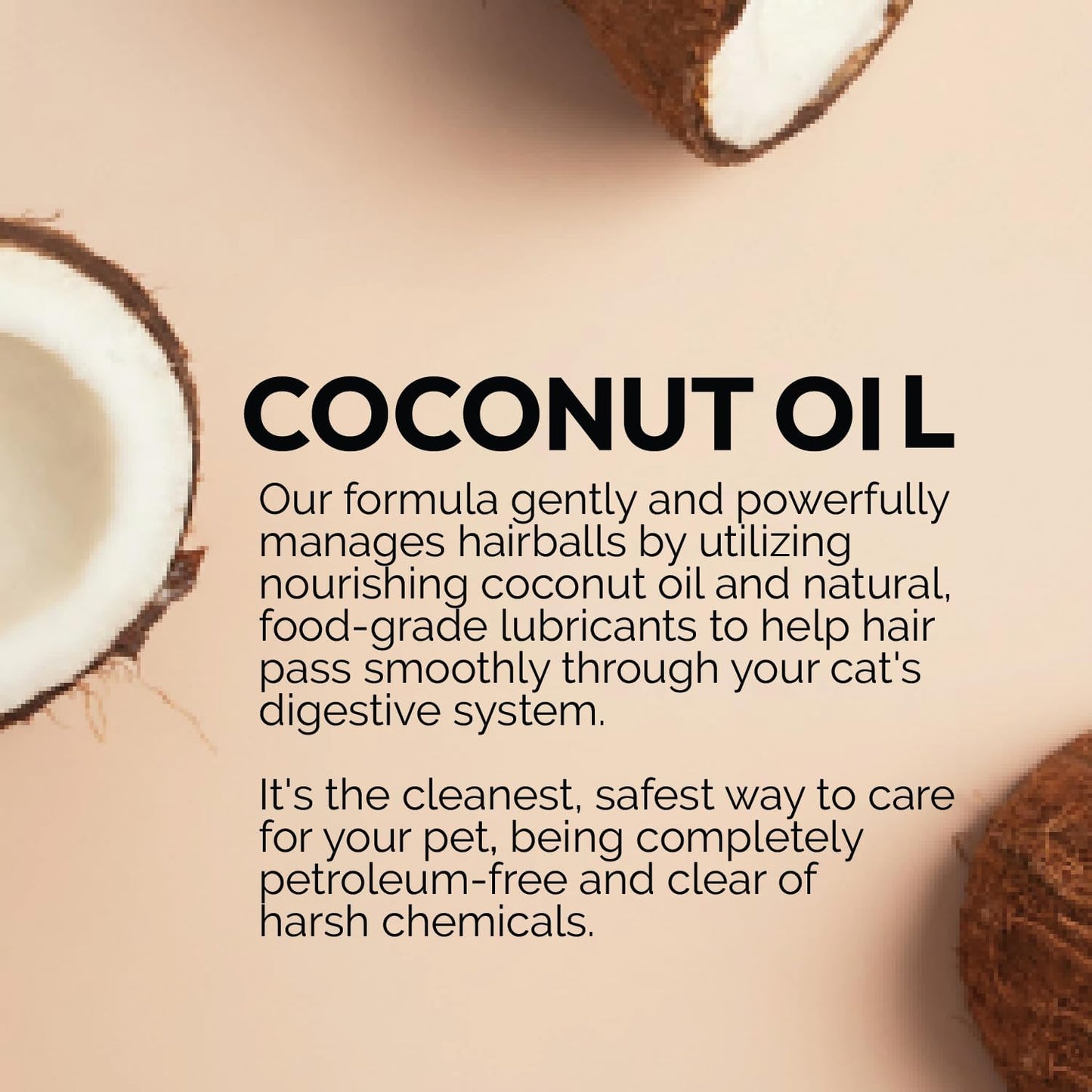 Hairball Gel for Cats 5 oz Petroleum Free Cat Hairball Paste for Furball Control, Constipation Relief and Digestive Support, Easy Lick Salmon Flavor Hairball Treatment for Daily Use, Made in USA