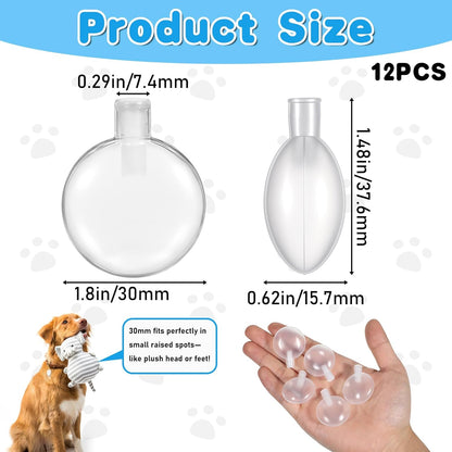 Replacement Squeakers for Dog Toys, 12 Pcs 3cm/1.18In Toy Noise Maker Plush Toy Repair Airbag Squeakers for DIY Repair Dog Cat Toys