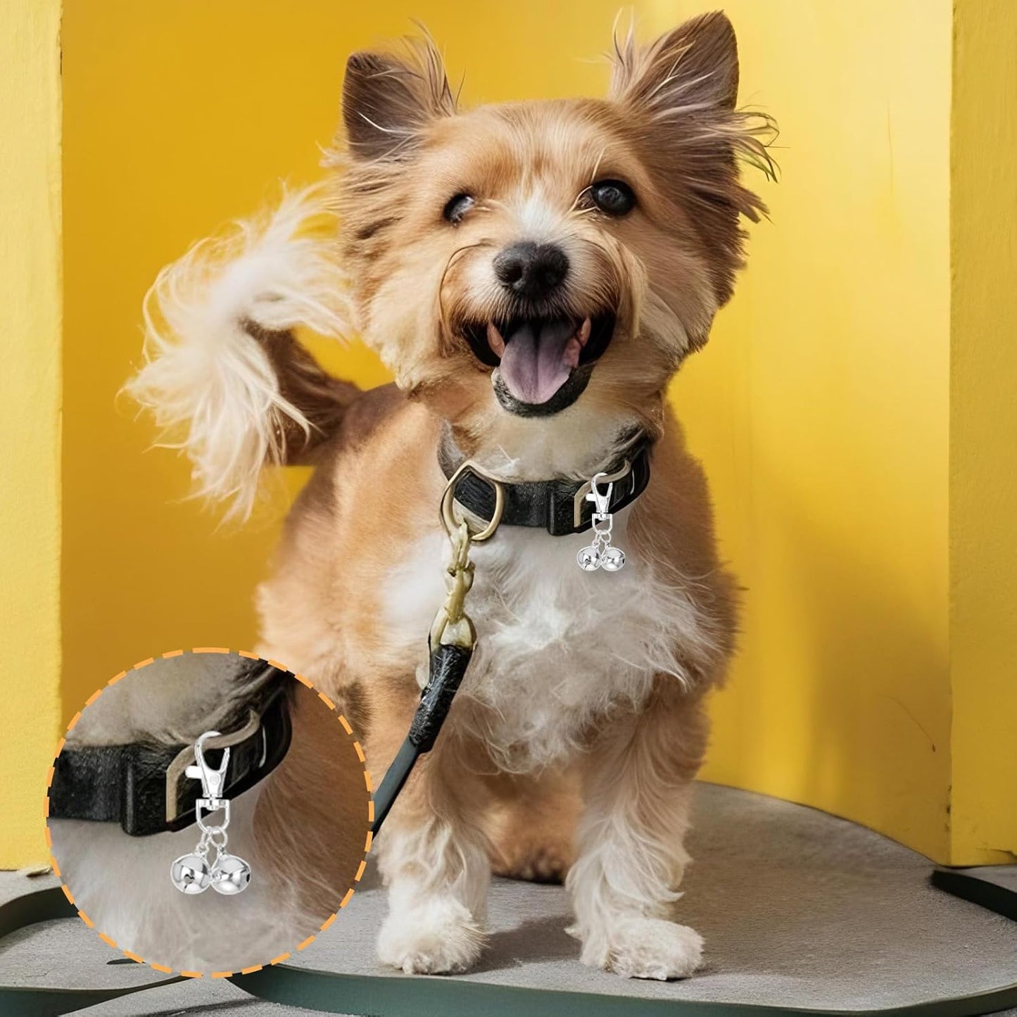 4 Pcs Mini Dog Collar Bells, Cat Bell, Silver Pet Pendant Accessories for Training, Loud Charms for Dogs and Cats