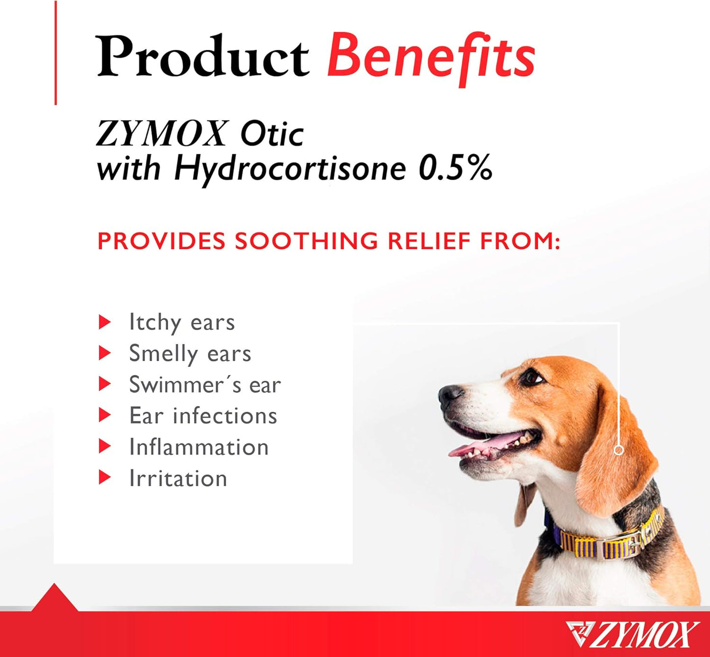 ZYMOX Enzymatic Ear Solution with 0.5-Percent Hydrocortisone, for Dog & Cat, 1.25 oz