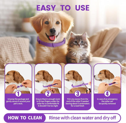 Calming Collar for Dogs,Rainbow Dog Calming Collars,Dog Pheromone Collar for Fast-Acting, Lasts 60 Days, Choke-Free Design,1 Pack Gift