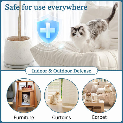 Cat Deterrent Spray Natural Safe Cat Repellent Indoor & Outdoor, Effective Training Aid, Anti-Scratch Deterrent for Furniture, Sofas, Rugs, Citrus cat Deterrent Spray Non-Toxic