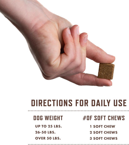 Rocco & Roxie Dog Allergy Relief Chews with Omega 3 for Dogs, Probiotics for Itching Skin, Stop Paw Licking, Fish Oil Skin and Coat Supplement, Anti-Itch, Pet Itchy Allergies and Immune Support, 60ct