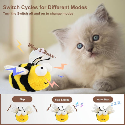 Interactive Flapping Bird Cat Toys and Treat Puzzle Toy for Indoor Cats and Kittens