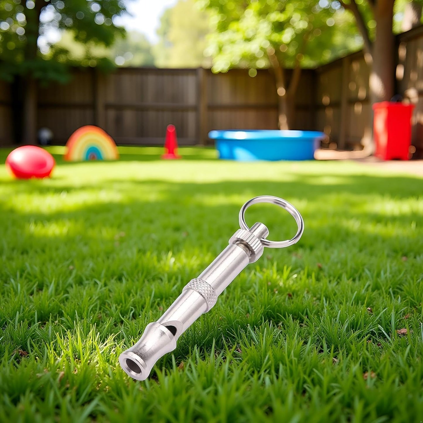 3Pcs Silver Adjustable Ultrasonic Dog Whistle,Portable Whistle Pet Whistle Supersonic Whistle Dog Whistles for Pet Training,Training and Behavior Aids, Portable Pet Training Aid