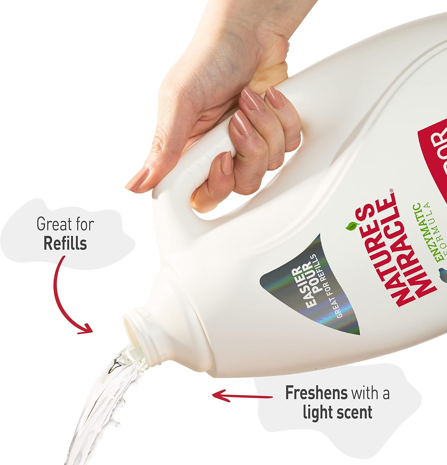 Nature’s Miracle® Stain & Odor Remover, Tough on Dog Urine, Feces, Vomit, Drool and Other Organic Stains and Odors, 1 Gallon