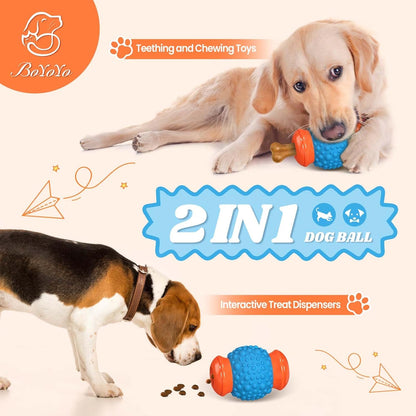 Interactive Dog Toys Treat Dispenser - Slow Puzzle Feeder for Large Dogs, Mental Stimulation for Anxiety Relief & Boredom