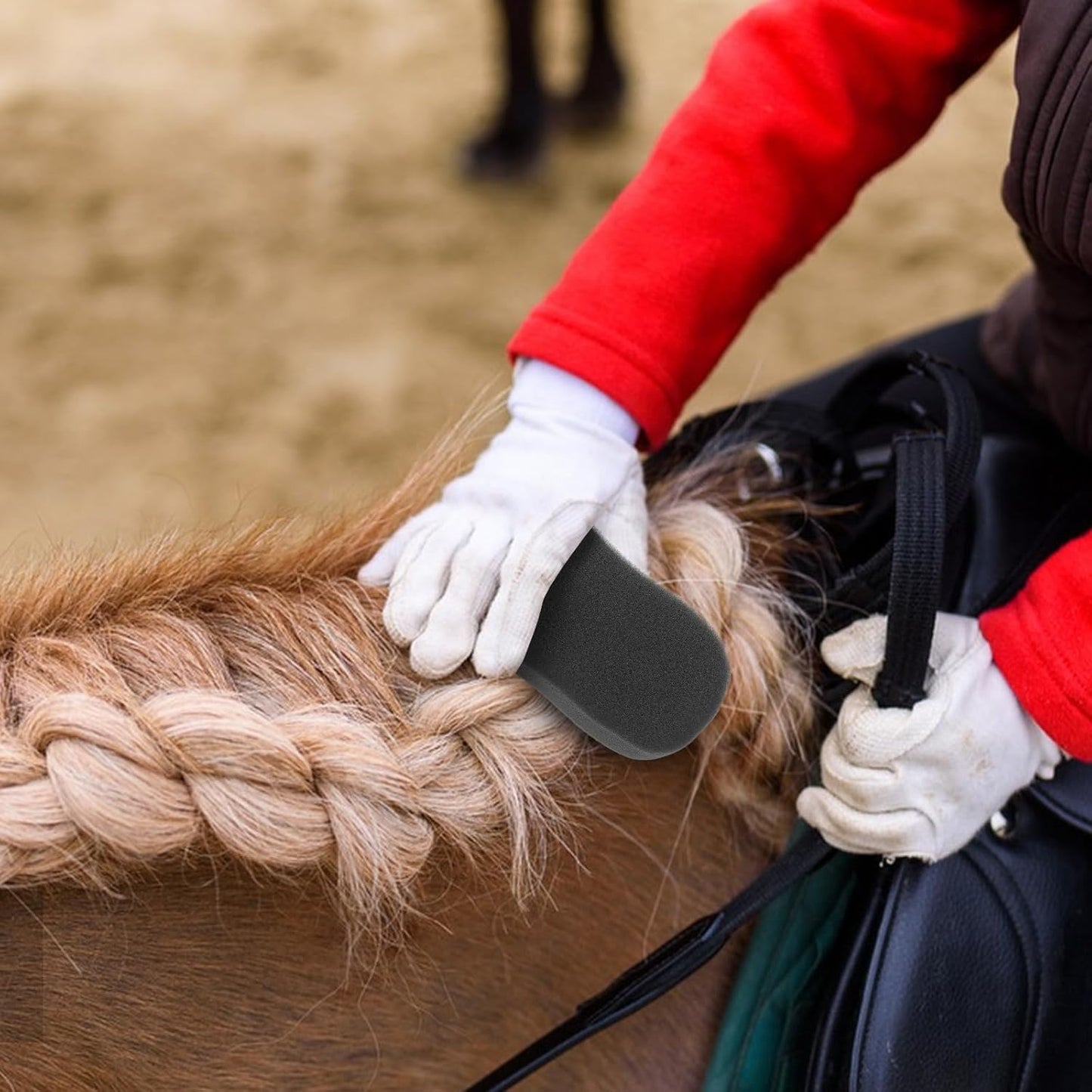 5pcs 5pcs Horse Grooming Sponges for Bathing and Massaging Smooth-Textured Body Cleaning Pads for Dirt Removal and Sweat Mark Care Comfortable Grip Horse Accessories for Coat Care