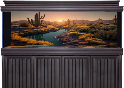 3 Pack Terrarium Background 48x24 inches Fabric Terrarium Reptile Background Stream Gobi Cactus Green Leaves Jungle Forest Desert Fern Terrarium Background