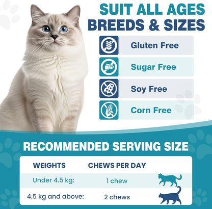 Chewable Flea Treatment for Cats Flea and Tick Prevention for Cats Chewables Fleas Chewables for Cat of All Breeds and Ages 400