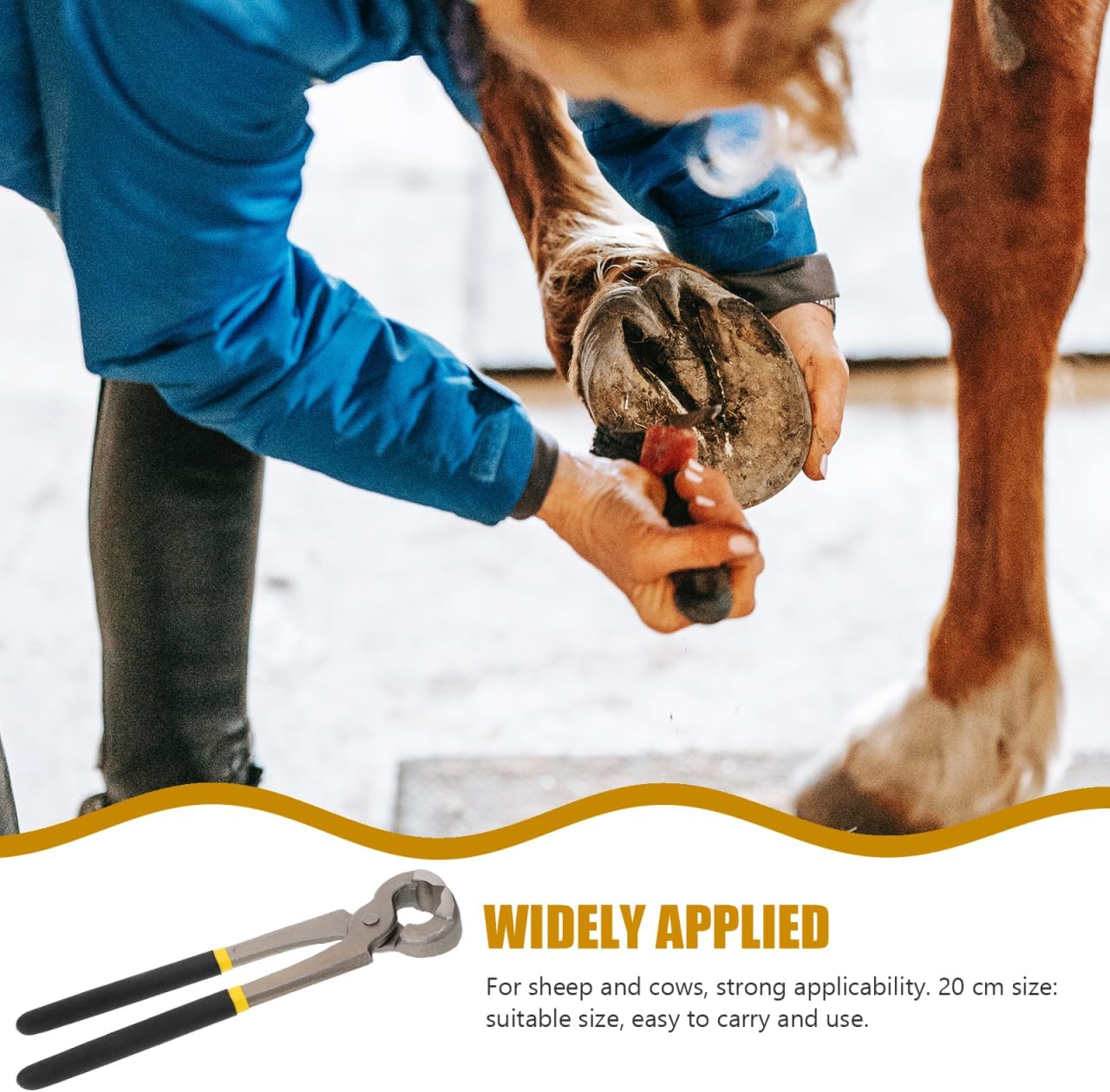 BESPORTBLE Hoof Trimmer Pliers for Cattle and Sheep Lightweight Portable Farrier Tool with Comfortable Grip Durable Metal Hoof Cutter for Easy Care