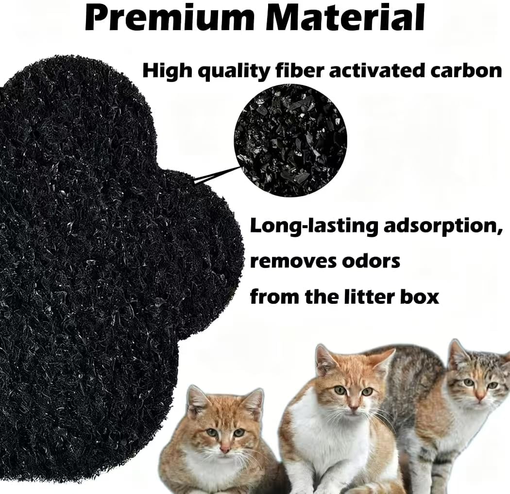 Cat Litter Odor Control Deodorizer Refills for Cassava Cat Litter Fast Clumping Mixed Sodium-Based Litter Unscented Deodorizing Pellets Low Dust Natural Litter