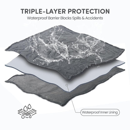 3 in 1 Carpet Rake for Pet Hair Removal & Waterproof Dog Blanket