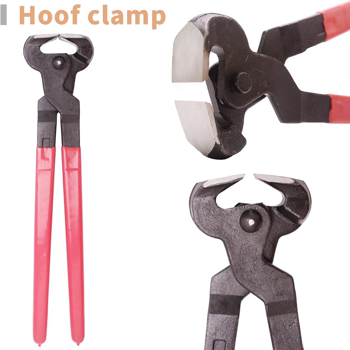 LONG RIVER Horse Farrier Hoof Tool Kit（7 Piece） with Carry Bag Horse Equine Metal Shears Farriers Hoof Nipper Cutter Handle Knife Stable Supplies Professional Hoof Trimming Tools