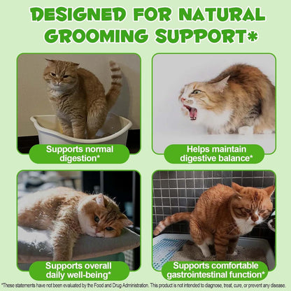 Cat Hairball Remedy Drops, Hairball Treatment for Cats, Supports Skin & Coat, Digestion, Cat Furball Treatment, Helps Eliminate and Prevent Hairballs for Indoor Cats and Kittens, 2 fl oz