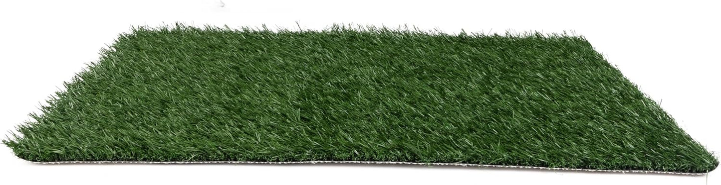 GREAZ Large Pet Urine Mat - Comfortable Relief for Your, Realistic Artificial Grass Design, Indoor Use, Green, Two Pack