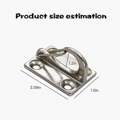 Dog Hooks for Wall, Dog Tie Out in The Yard, Indoor Dogs Leash Hook, Stainless Steel Construction, Perfect for Small, Medium & Large Dogs (2-Pack)