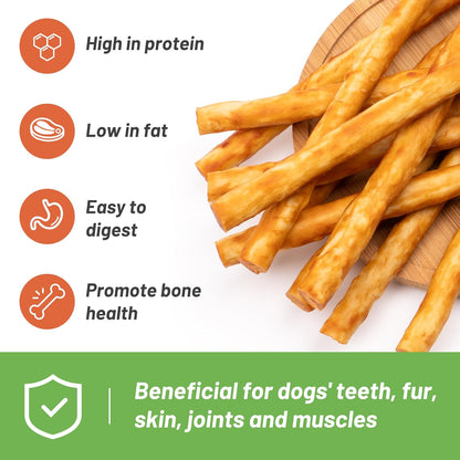 MON2SUN Chicken Collagen Sticks for Dogs, 5 Inch Teeth Cleaning Collagen Chews for Small Dogs (Chicken Flavored), Healthy Snacks, 10.58oz (40 Count-Pack of 1)