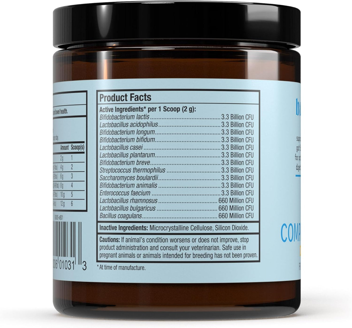 Bark & Whiskers Complete Probiotics, for Dogs and Cats, 3.17 oz (90 g), Supports Immune Function, Digestive Support, Veterinarian Formulated, Non GMO, Dr. Mercola