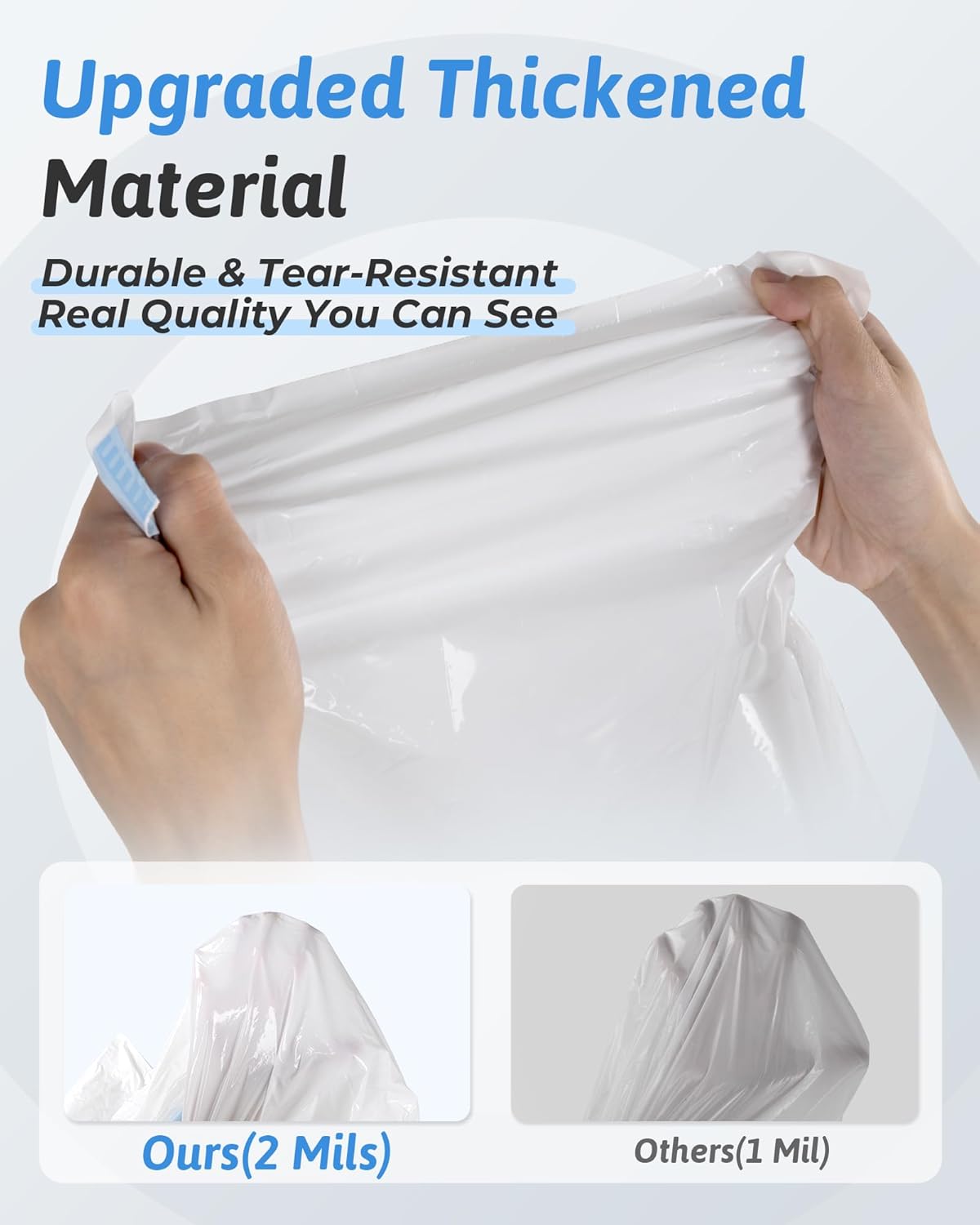 ANWA Cat Litter Box Liners: 36" x 18" Large Cat Litter Box Bags, 2 Mils Extra Thick, Durable & Tear-Resistant, 10 Count