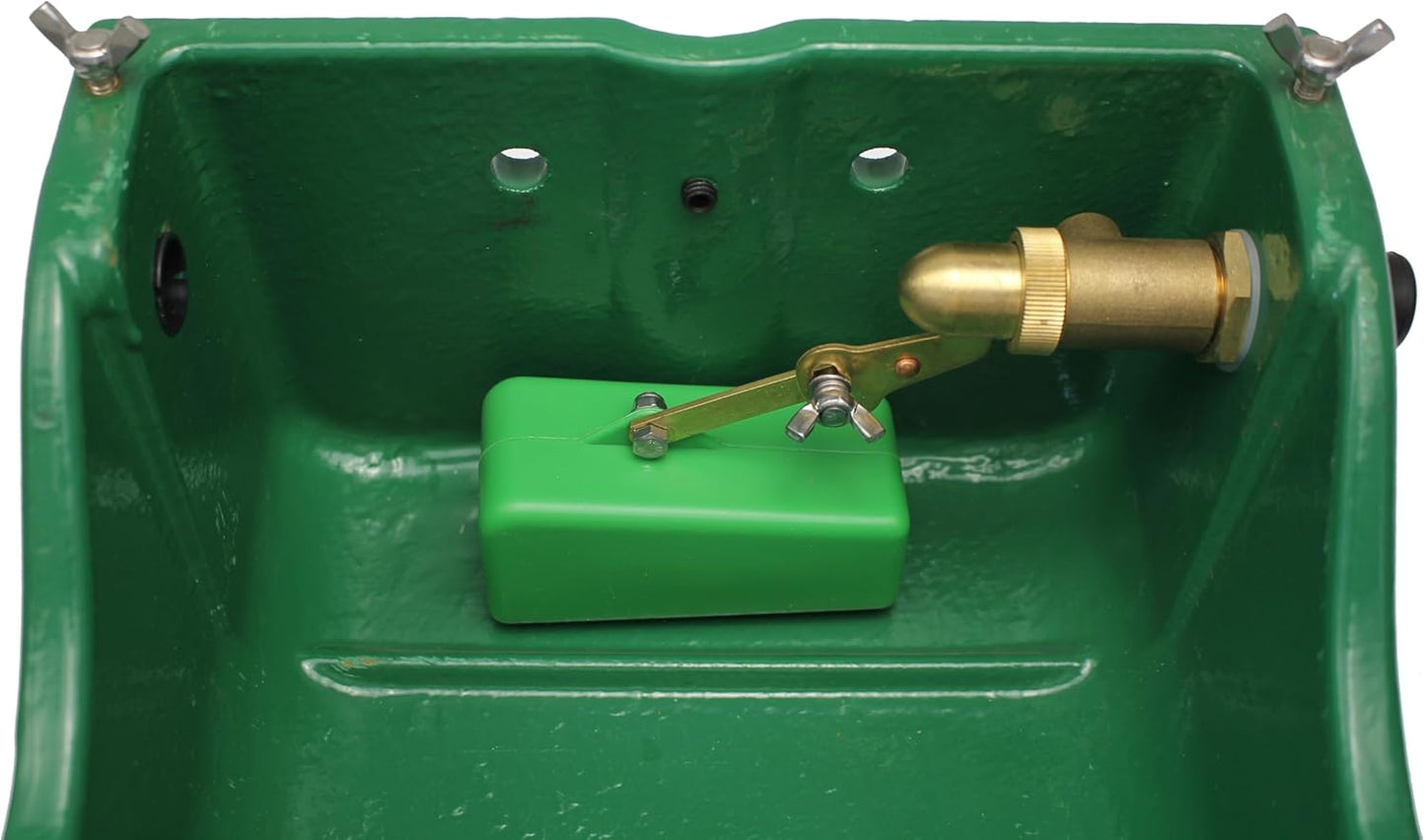 Automatic Stock Waterer for Horses,Cattle,Dog,Hog, Livestock, Heavy Duty Cast Iron,Extra Large Farm Animal Waterer Dispenser with Drainage Hole