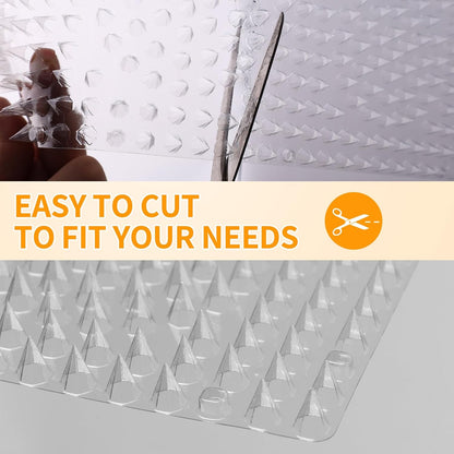 Scat Mat for Cats with Spikes -12 Pack Cat Repellent Mat Deterrent Indoor,Cat Repellent Mat Outdoor Cat Spike Mat Indoor Cat Countertop Deterrent Keep Cats Off Counter