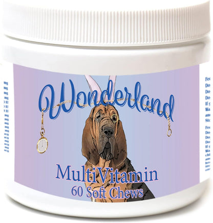 Wonderland's Multi-Vitamin Soft Chews for Dogs 60 Count, White