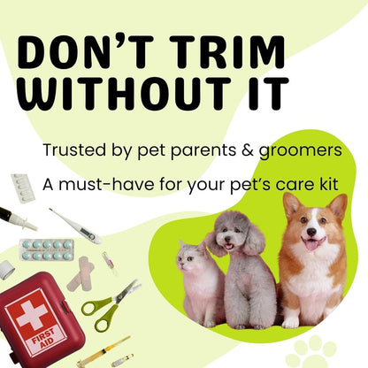 PetEyez Styptic Powder for Dogs, Cats & Birds (2 oz) – Fast-Acting Blood Clotting & Bleed Stop Powder for Pet Nail Trims, Clipping & Cuts – Easy-Use Wide Mouth DIP Can – First Aid Grooming Essential