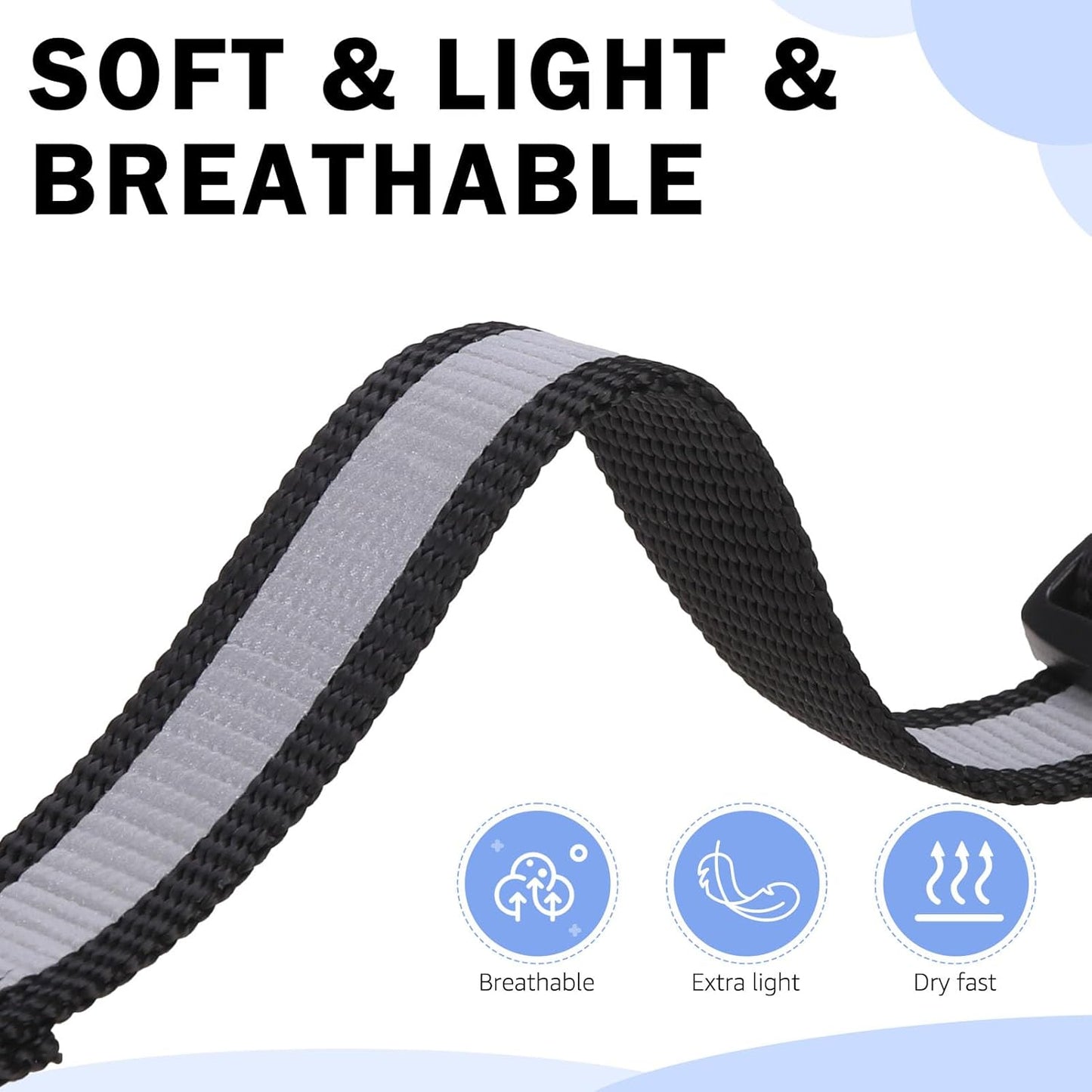 SCENEREAL Dog Collar with Airtag Holder for Small to Large Dogs, Reflective, Safety Locking Buckle, Soft Nylon Pet Collars Adjustable for All Breeds, Black S