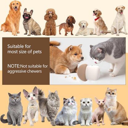 Interactive Dog Feeder Puzzle Toys, Silicone Treat Dogs Enrichment Toy, Slow Dog Food Dispenser, Keep Them Busy, Healthy Eating, Mental Stimulation for Medium Small Puppy and Cat