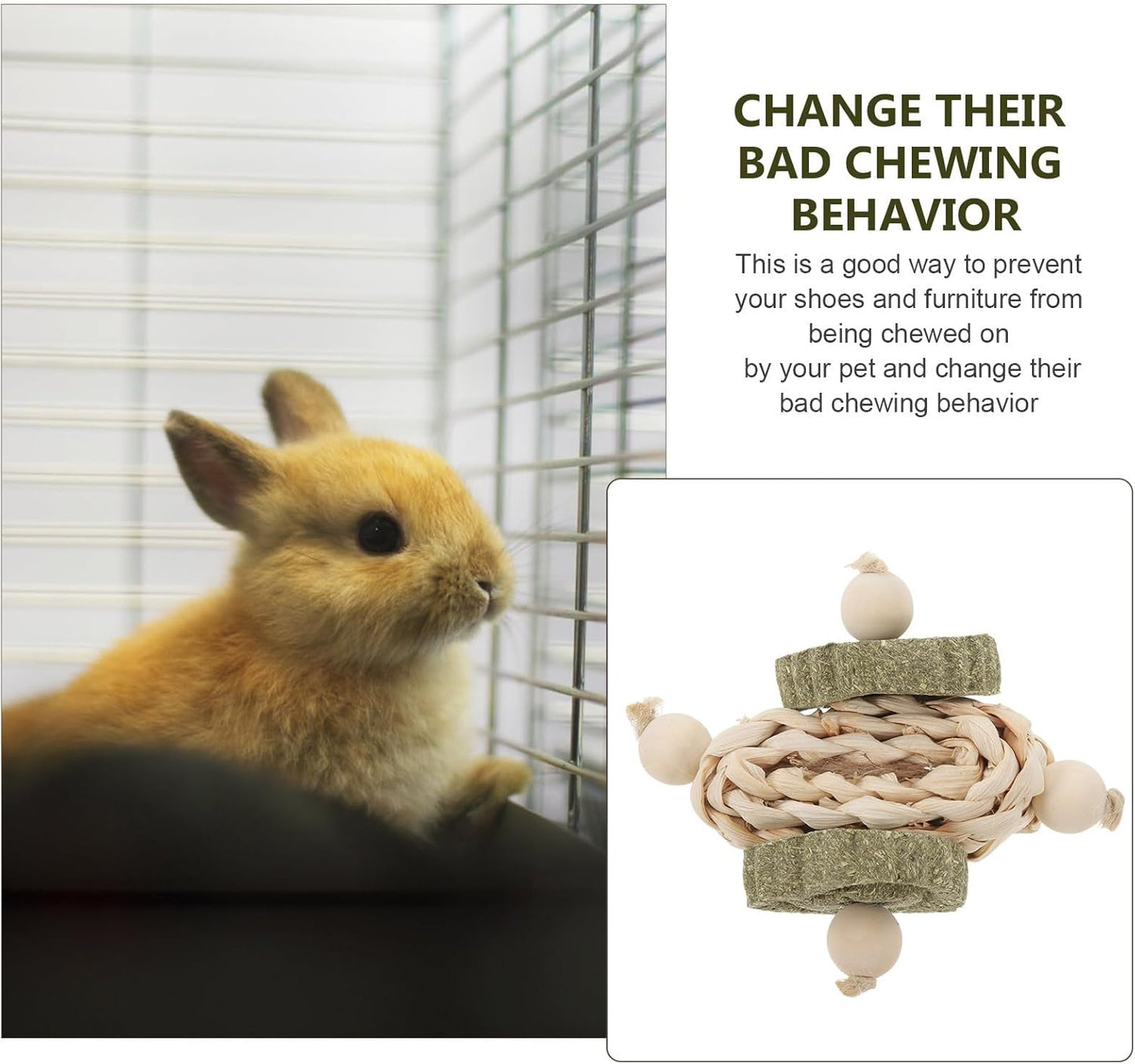 Hamster Guinea Pig Chew Healthy Teeth Chewing Snacks for Rabbits Small Pets Oral Biting Playthings Comforting Bunny Teething Treats in Bag