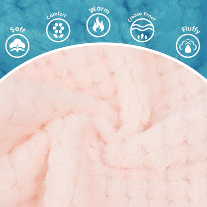 Fuzzy Pineapple Grid Dog Sweater - Ultra Soft & Warm Winter Pet Apparel, Fluffy Textured Knit for Small, Medium Dogs and Cats, Cozy Pullover Dog Coat for Cold Weather.Pink S