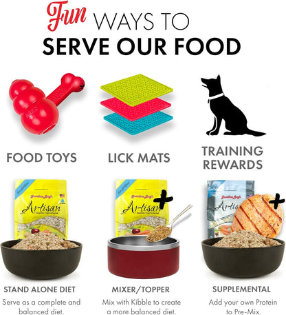 Grandma Lucy's Artisan Dog Food, Grain Free and Freeze-Dried - Artisan Chicken, 10Lb Bag