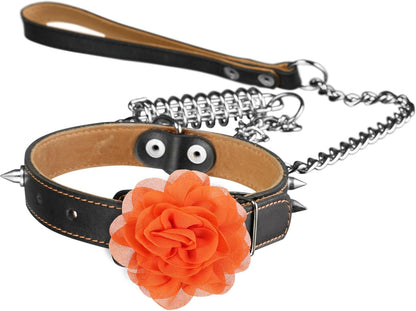 8 Pcs Flower Collar for Dogs 3 inch Colorful Cat Puppy Charms Pet Flower Collars Soft Dog Tie for Dogs Grooming Charms Accessories