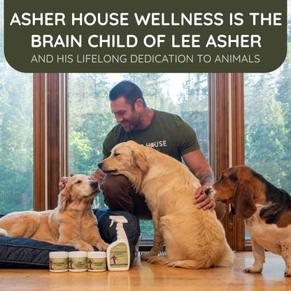 ASHER HOUSE WELLNESS Pet Ear Cleaning Wipes - Dog & Cat Plant-Based Ears Cleaner, Remove Wax & Dirt, Relieve Itch, Prevent Odor & Infection - Gentle for Pets Dogs Cats Over 12 Weeks, Made in USA