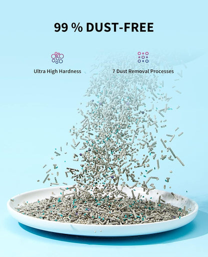 PETKIT Mixed Cat Litter Fast Clumping 2 Bags & 2025 New Urine Monitor Litter