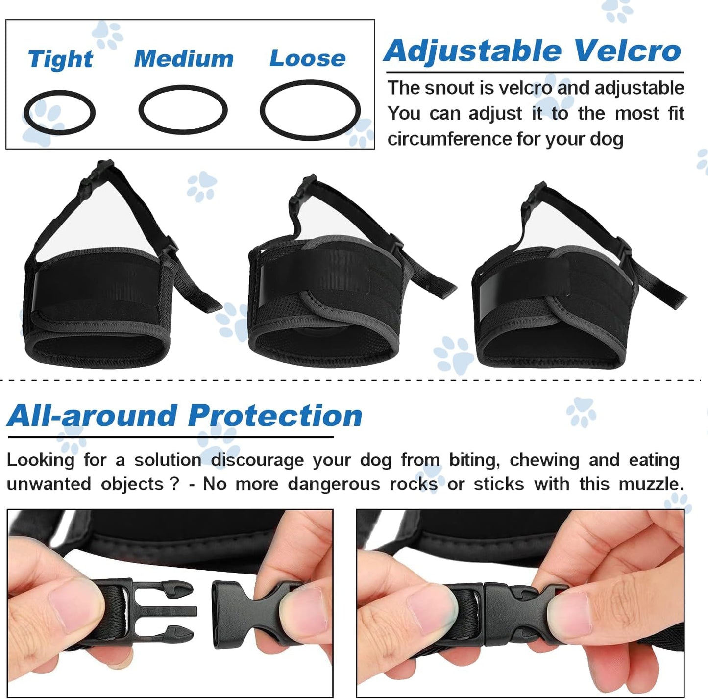 Dog Muzzle, Black-L-2-20251207