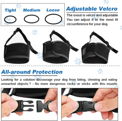 Dog Muzzle, Black-L-2-20251207