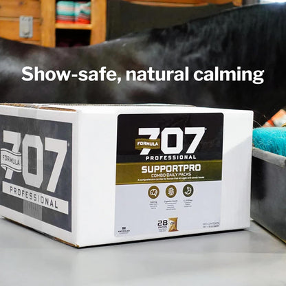 Formula 707 Support Pro Daily Packs for Horses - 28 Day Supply - Calming, Ulcer Support, Hindgut Health, Focus & Stress Relief