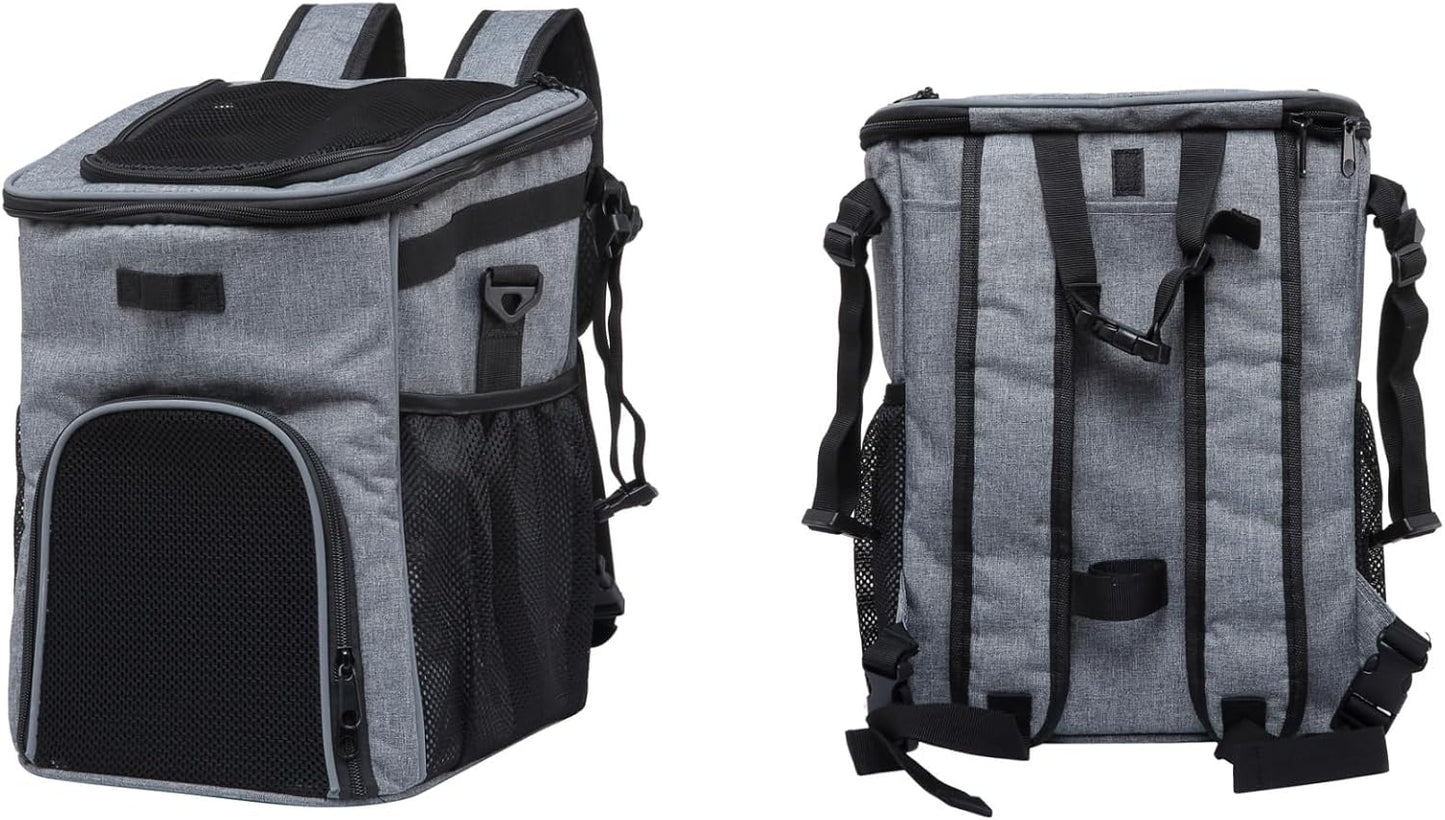 Dog Bike Basket Foldable Pet Carrier Backpack Large Waterproof Pet Bicycle Basket Portable Breathable Basket Bag for Dogs and Cats - Ideal for Pets up to 6.6 lbs